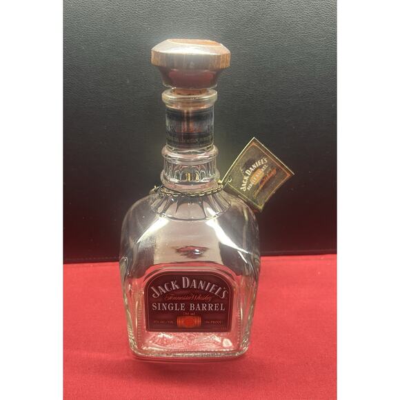 Jack Daniels Single Barrel Bottle 2006 Empty Bottle Name Tag For Marketview Liq - Picture 1 of 7